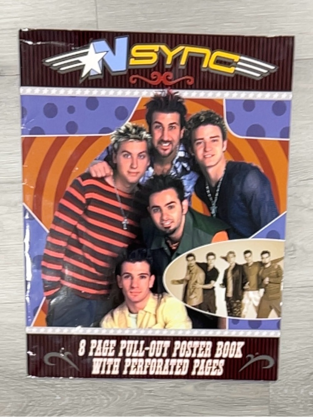 2000 NSYNC No Strings Attached 8 Page Pull Out Poster Book Justin Timberlake VTG